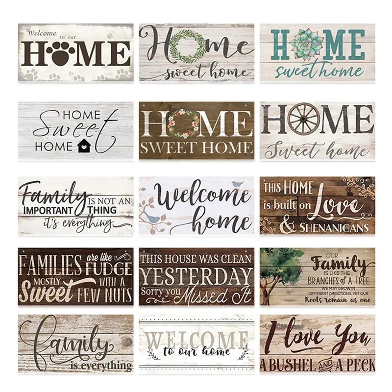 Arte personalizado Cartel de madera decoración de madera de madera